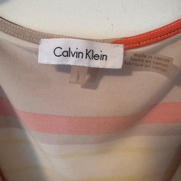 Calvin Klein Striped Tank top size Large - Picture 3 of 4